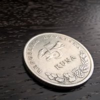 Mонета - Хърватска - 5 куни | 2000г., снимка 1 - Нумизматика и бонистика - 31273408