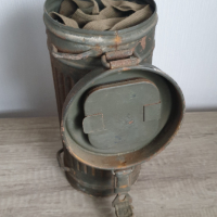 Немски противогаз WW2 , снимка 11 - Колекции - 44758049