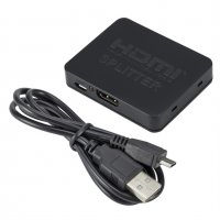4K HDMI активен сплитер, разклонител, Splitter 1 вход и 2 изхода, снимка 6 - Кабели и адаптери - 34140694