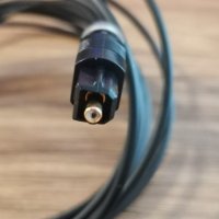 Аудио оптичен кабел с мъжки Toslink конектор и мъжки 3.5мм оптичен жак , снимка 1 - Други - 31245163