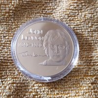 Монета Джон Ленън, снимка 1 - Нумизматика и бонистика - 37124071