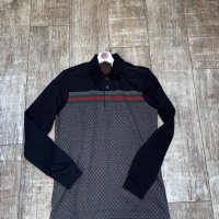 Нов уникален 100% памук памучен  оригинален тънък пуловер GUCCI Cucci Гучи, снимка 5 - Блузи - 42866830