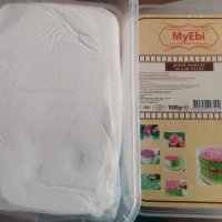 MYEBI 1 кг бял фондан захарна паста бяла тесто, снимка 1 - Други - 38072307