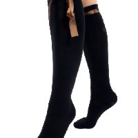 Дълги чорапи със сатенена панделка - различни цветове, снимка 10 - Дамски чорапи - 32093906