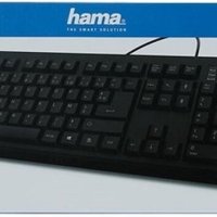 Кабелна клавиатура Hama AKC-100 (QWERTY / AZERTY, снимка 2 - Клавиатури и мишки - 40792957