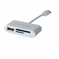 ANIMABG USB Type-C реадер 3 in 1 USB Card Reader Adapter, снимка 3 - USB кабели - 32189034