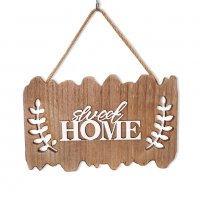 2981 Декоративна дървена декорация за закачане Sweet HOME