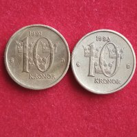 Монети - 10 крони Швеция., снимка 1 - Нумизматика и бонистика - 40796379
