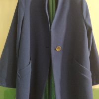 Лилаво палто (манто) - фино, леко, размер L, снимка 2 - Палта, манта - 32083207