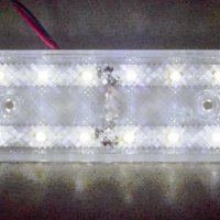 Диодни LED ЛЕД габарити за камион с 12 диода , БЕЛИ , 12-24V , снимка 1 - Аксесоари и консумативи - 35401618