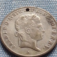 Сребърна монета 20 кройцера 1840г. Фердинанд първи Виена Австрийска империя 13631, снимка 5 - Нумизматика и бонистика - 42903492