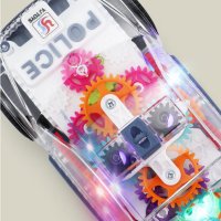 Музикална и светеща, прозрачна, полицейска кола играчка за деца, снимка 8 - Коли, камиони, мотори, писти - 42763820