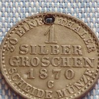 Сребърна монета 1 грошен 1870г. Вилхелм първи Клеве Прусия 61681, снимка 2 - Нумизматика и бонистика - 42887143