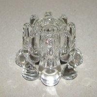 Свещник кристален 6/8 см за обикновена свещ, неизползван, налични 4 бр., снимка 6 - Други - 42705762