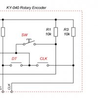 Rotary Encoder HW/KY-040 ротационен енкодер с бутон, снимка 3 - Друга електроника - 35277746
