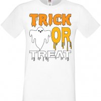 Мъжка тениска Trick Or Treat 2,Halloween,Хелоуин,Празник,Забавление,Изненада,Обичаи,, снимка 2 - Тениски - 38132066