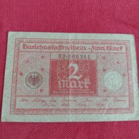 Райх банкнота 2 марки 1920г. Германия рядка за колекционери 28260, снимка 5 - Нумизматика и бонистика - 37144766