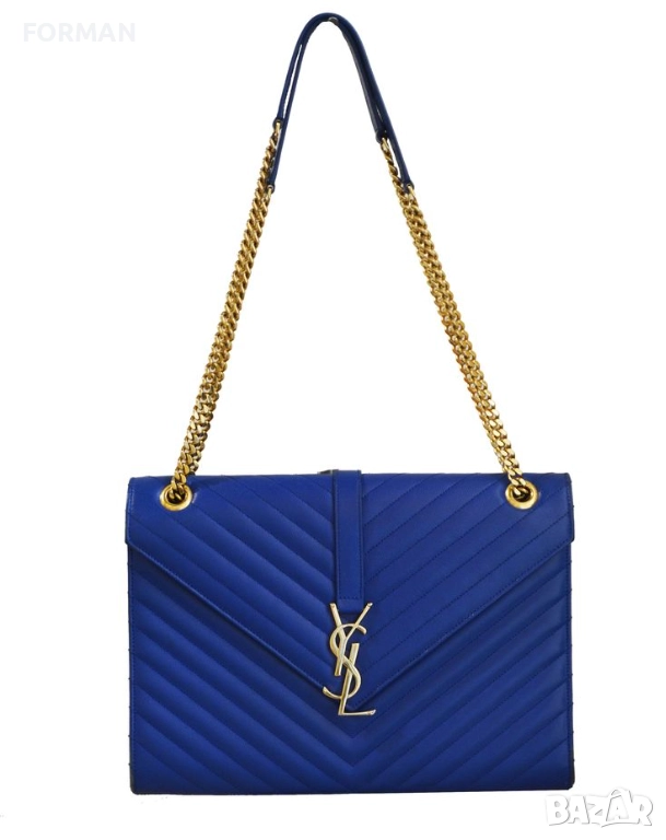 СТРАХОТНА чанта в кралскосин цвят, снимка 1