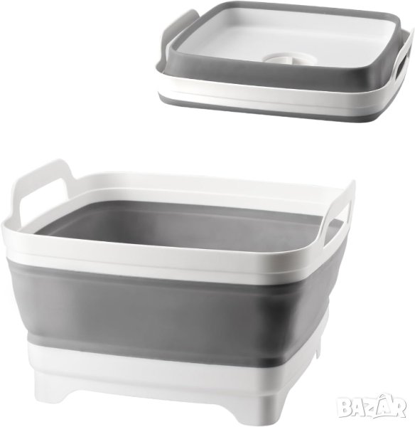 ПРОМОЦИЯ Сгъваема мивка за къмпинг с вградено оттичане, снимка 1