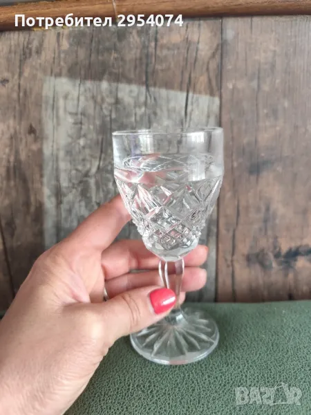 кристални чаши за ракия 30лв, снимка 1