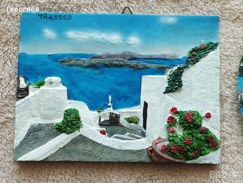 Сувенир за закачване на стена о.Тасос-Гърция, снимка 1