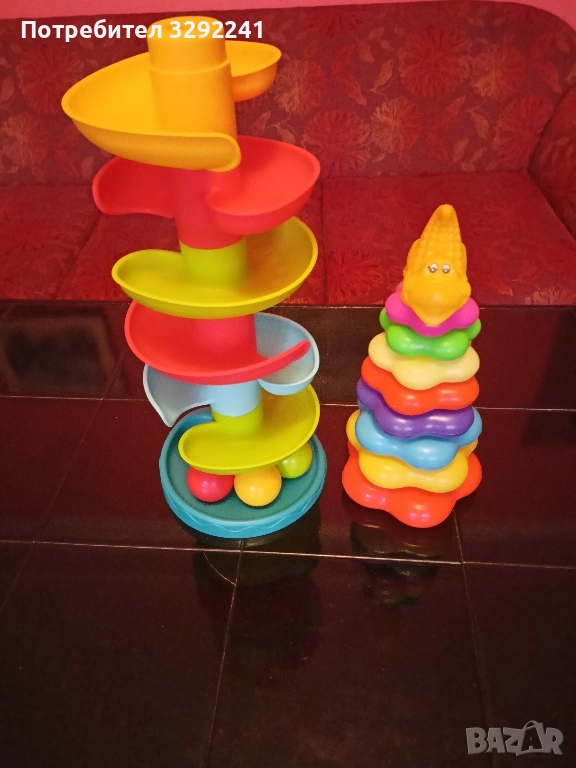 Нанизвачка и писта с топчета., снимка 1