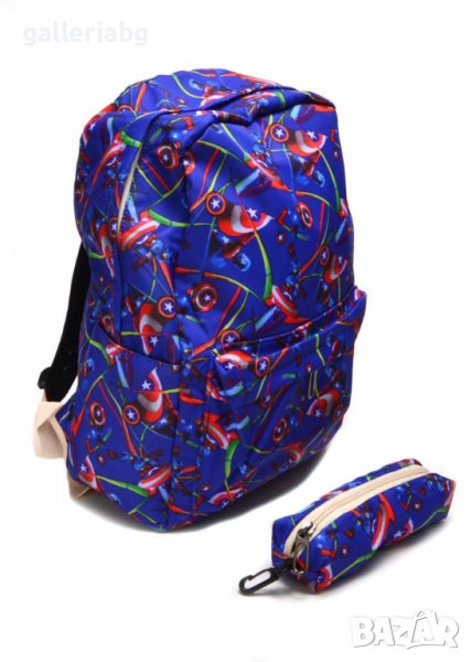 Детска раница на Капитан Америка (Captain America Marvel), снимка 1