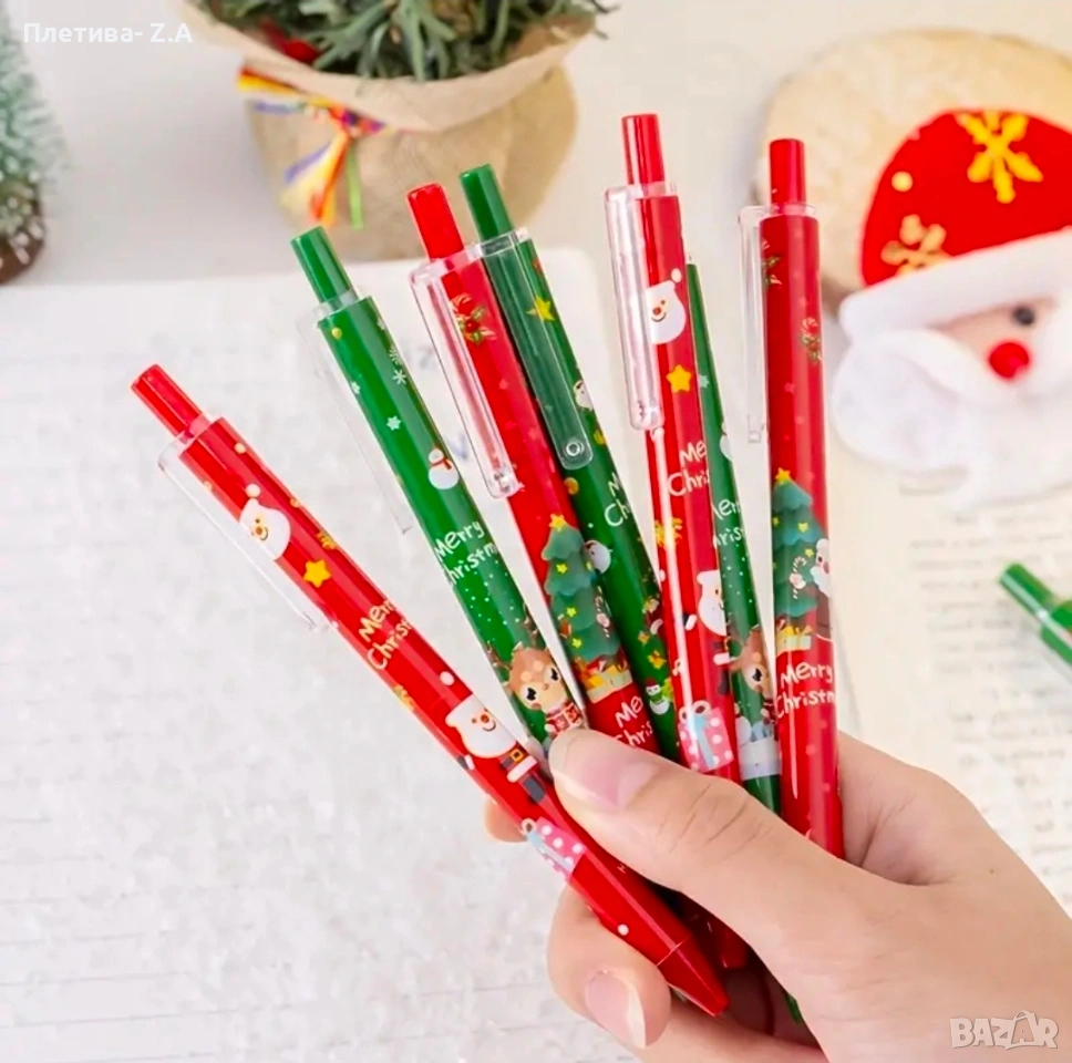 Коледни гел химикалки – 0.5 мм тънък връх, снимка 1
