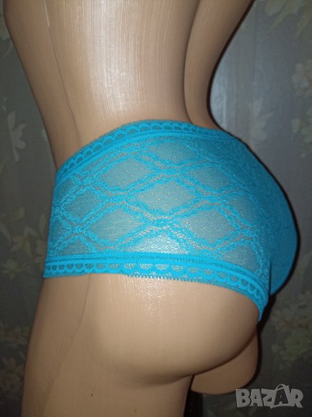 Passionata S, M- Тюркоазени бикини от дантела , снимка 1