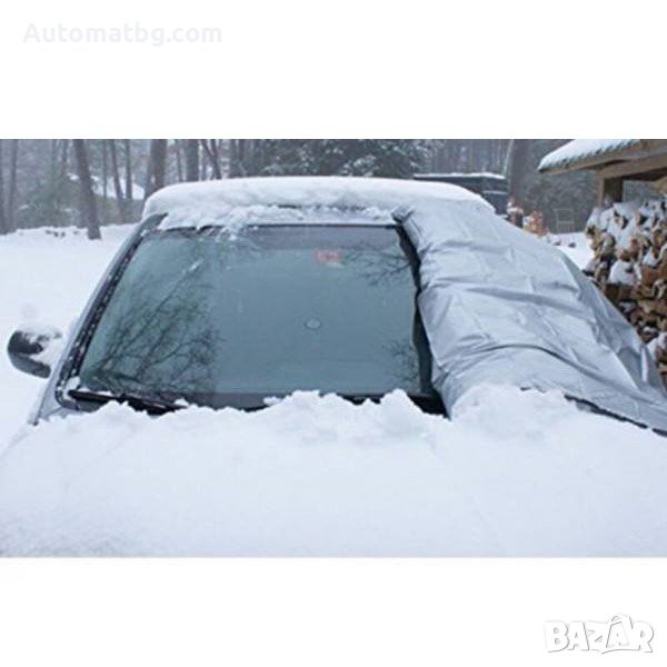 Покривало за предно стъкло Automat, За бус или джип, 145/115см, Сив, снимка 1