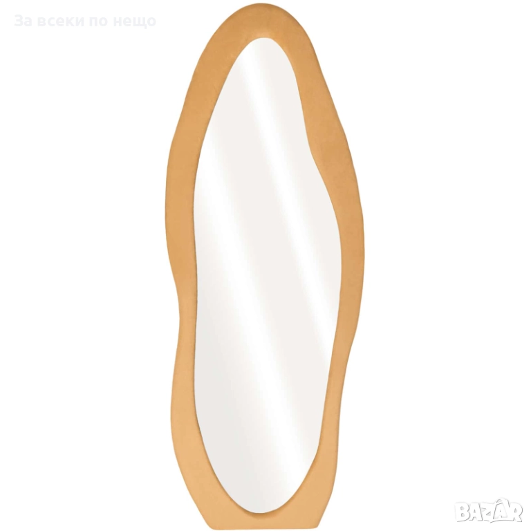 Огледало-асиметрично бежово кадифе Код P1691, снимка 1