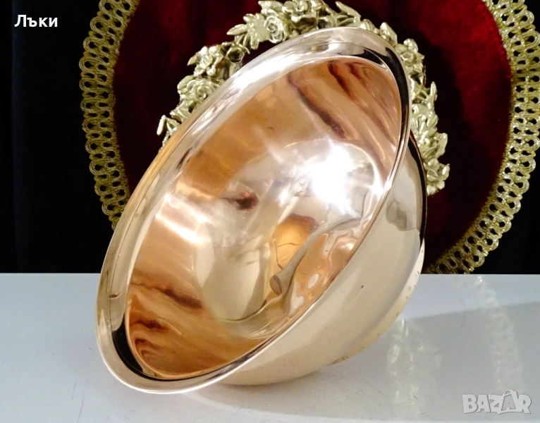Датска бронзова салатиера,купа,фруктиера. , снимка 1