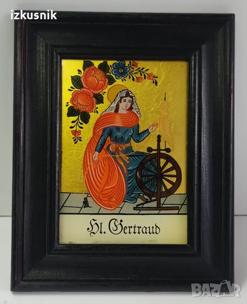 Рисувана икона от манастира Нивел, снимка 1