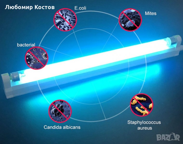 УВ лампа за дезинфекция Тип „пура” , снимка 1