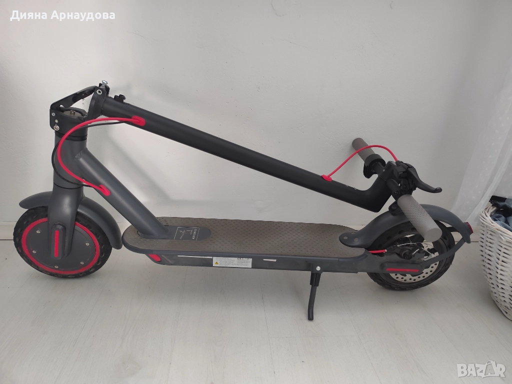 Електрическа тротинетка AOVO M365 Pro ES80, 350W, Двойна спирачка, 35KM+, Bluetooth Приложение, Сив, снимка 1