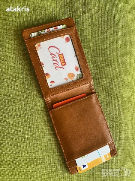 Кожен калъф за пари и документи/портмоне, снимка 1