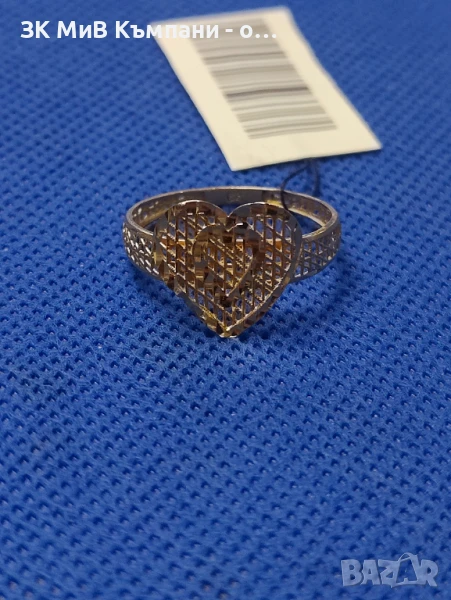 Златен дамски пръстен 1,1гр-14к, снимка 1