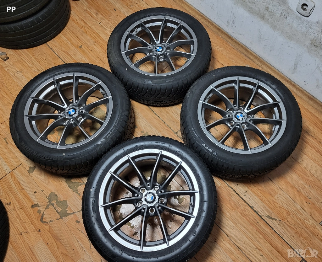 Джанти 17" 5х112 ОЕ BMW Style 768 Зимни гуми Bridgestone 225/50/17, снимка 1