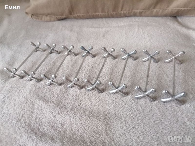 Антикварни посребрени поставки за прибори FRAGET , снимка 1