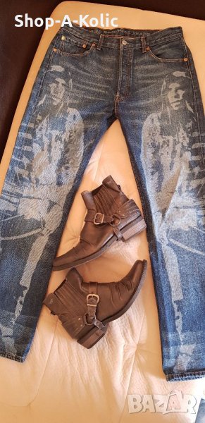 Original Vintage LEVI STRAUSS Denim Printed Jeans, снимка 1