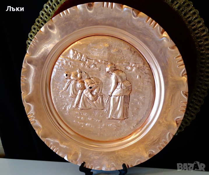 Медно пано,релефна картина Сеитба. , снимка 1