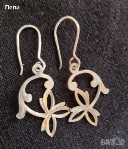 Сребърни обици, снимка 1