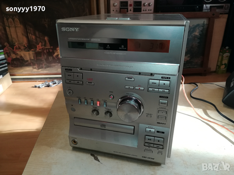 SONY CMT-CP2W CD TUNER REVERSE DECK X2-ВНОС SWISS 1003241700, снимка 1