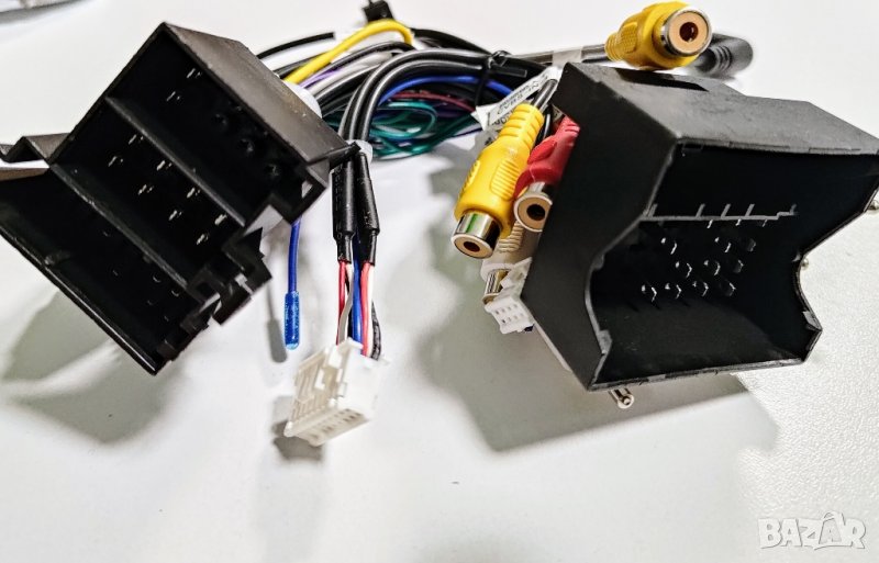 AUDI букса, за AUDI A3, A4, RCA, ISO, кабел за мултимедия, преходник аудио плеър, за кола, автомобил, снимка 1