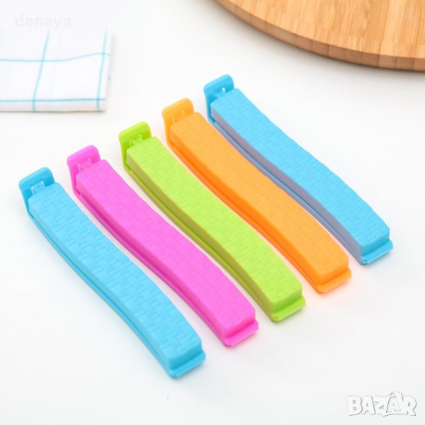 2676 Комплект щипки за торбички, 5 броя, снимка 1