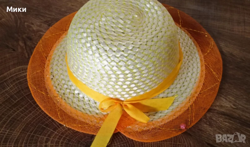 Детска сламена шапка 4-6г., снимка 1
