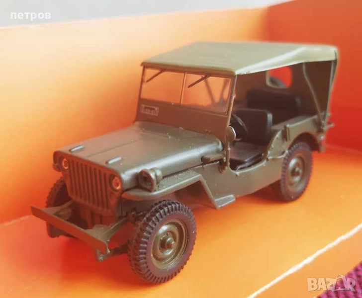 1:43 jeep willys deagostini diecast, снимка 1