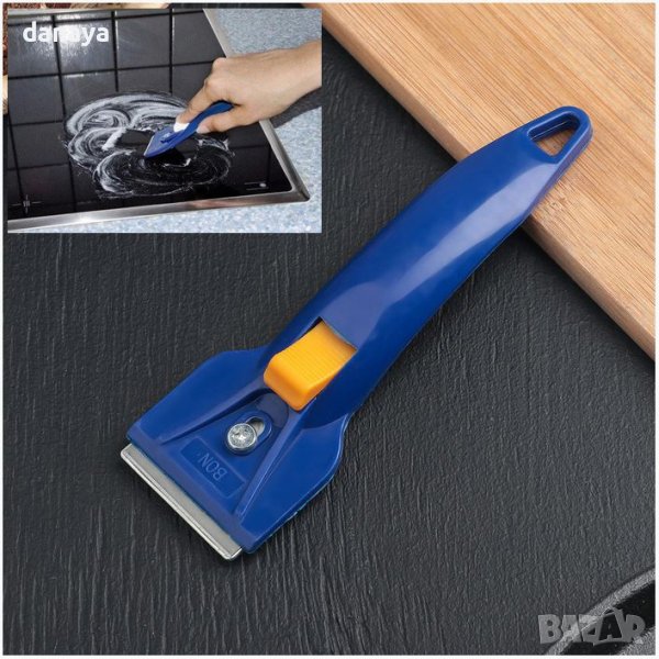 3261 Стъргало за почистване на керамични плотове, плочки, стъкло и твърди повърхности, снимка 1