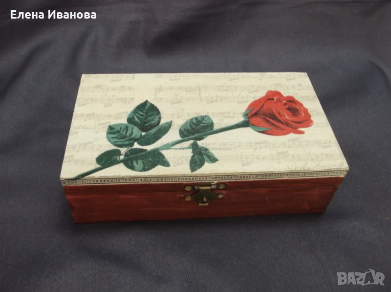 Дървена кутия за бижута #12, снимка 1
