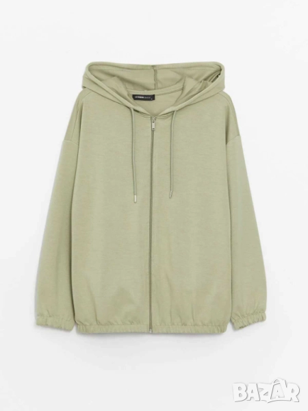 Дамски суитшърт с качулка и цип LC Waikiki, 48% вискоза, 47% полиестер, XXL, снимка 1